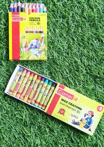 Combo Small Pack For Kids Camlin Crayons &amp; Colour Pencils