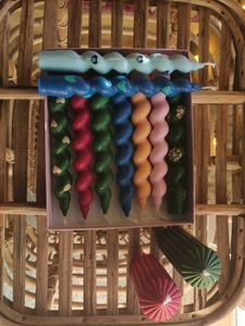 Spiral and Ribbed Pillar Candles