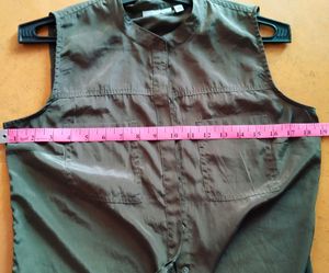 Military Green Shirt In Satin Silk