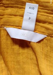 Yellow Button-Down Top