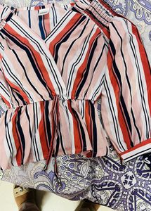 Striped Mango Top ! Fix Price