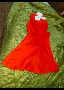 Imported Korean New With Tags Red Dress