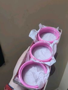 Pink Velvet Bangles