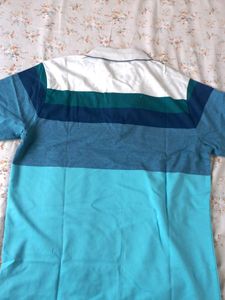 Men Cotton Collar T Shirt (Blue)👕