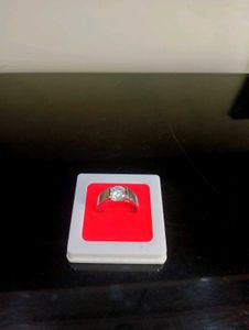 Diamond Ring Pure Silver