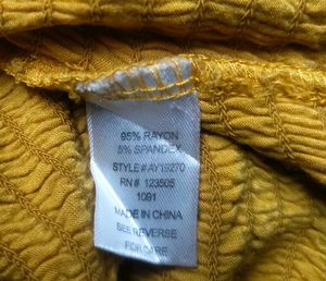 Mustard Yellow Smocked Off-Shoulder Crop Top