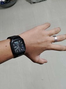 Sleek Black Wrist Watch