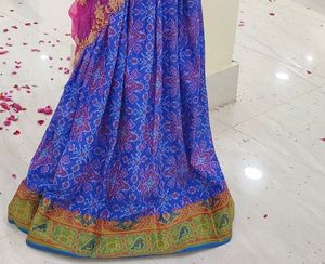 customised Traditional pochampally design skirt  oNly once used