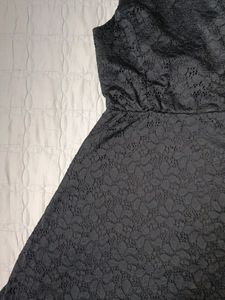 Cotton On. Black flower Lacy Dress