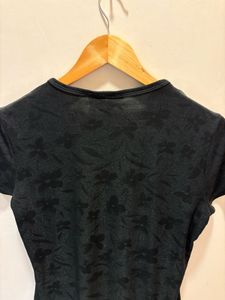 Black V-Neck Tee