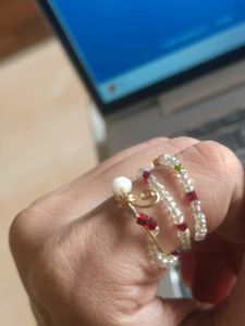 Y2K Beaded Statement Ring