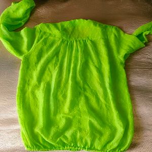 🛍️Neon Green See Thru Top⭐⭐⭐⭐⭐
