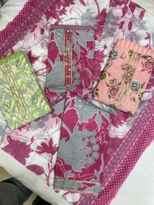 3 Pure CottonSuits With Duppata Only In Rs1000 Onl