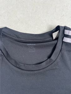 Adidas Black 3-Stripes Athletic T-Shirt