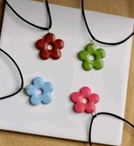 Handmade Clay Flower 🌸Pendants