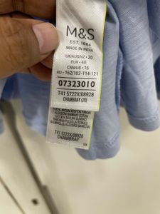 💙☁️ M&amp;S Azure Breeze Top: Pure Cotton Comfort!