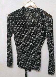 Trendt New Polka Dot Wrap Top
