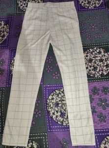 White Checkered Pants