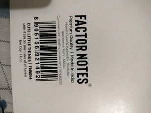 Factor Notes Sticker Book