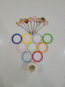 Colored Fruit Fork Set