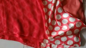 Red Polka Dot Scarf