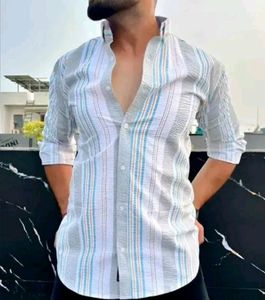 Casual Popcorn Multi Lining Shirt