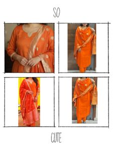 Orange Kurta Set