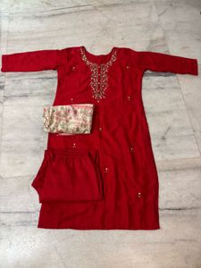 Kurti Pant Dupatta Set