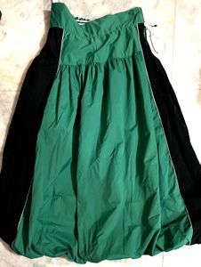 Green &amp; Black Harem Pants