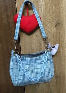 Blue handbag