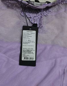 Lavender Lace Long Sleeve Dress