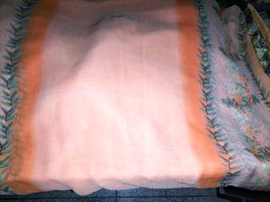 Light Orange Saree