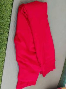 Elegant plain Red Saree