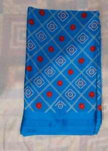 Elegant Blue Printed Saree