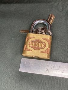 🆕Globe Brass Lock With 3 Keys ( 2inch - 280gms)