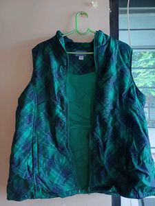 Plaid Puffer Vest