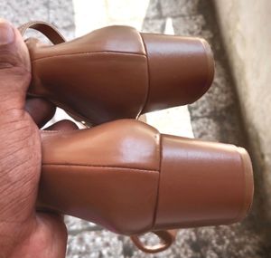 Beige Colour Heels Sandal
