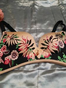 Floral Push-Up Bra