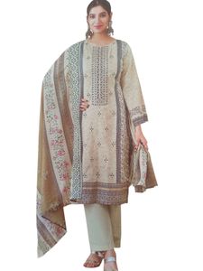 Pakistani Embroidery Work Dress Material