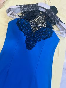 Laced Up Padded Blue Dress 💙