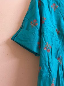 Stylish Blue Printed Shirt