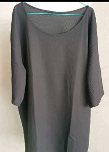 Comfy Black Boxy Top for women.