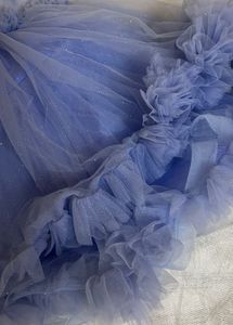 Cute Blue Flower Girl Dress