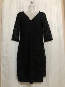 Noisy May Black Lace Midi Dress