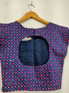 Blue And Pink Mirror Blouse ( Women)