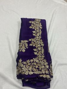 Elegant Purple Dress Material