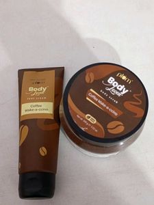 Plum coffee combo foot cream and body scrub