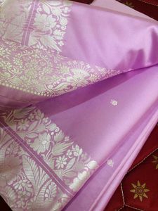 Lavender Silk Saree