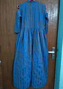 Blue Striped Kurti