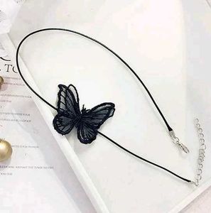 Black Butterfly Choker Gothic Necklace